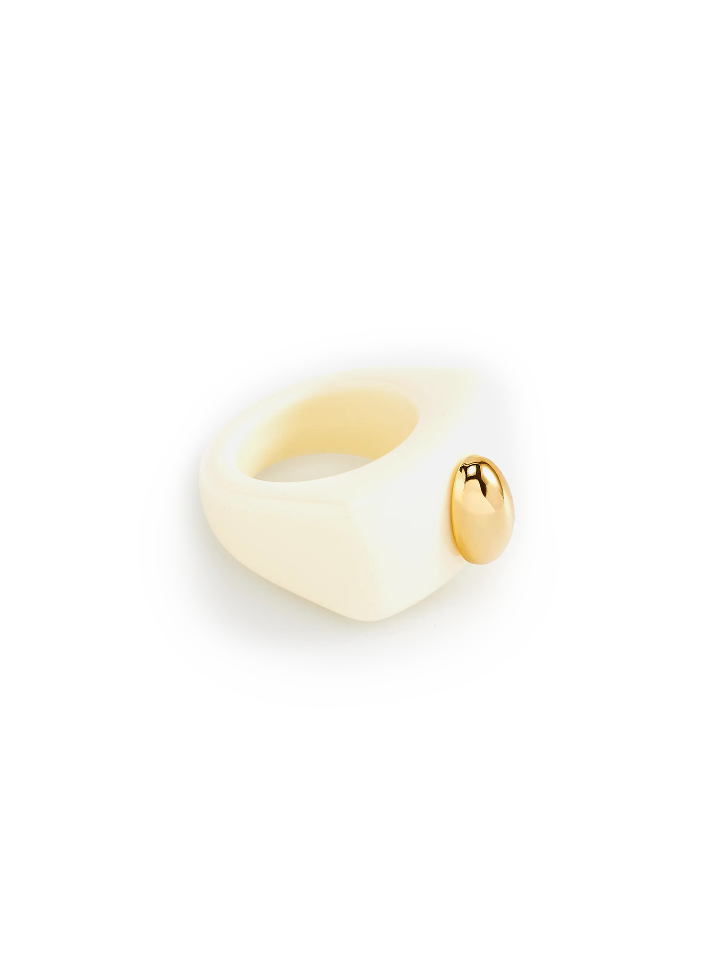 LA MANSO  Bague Ivory Poacher - Blanc