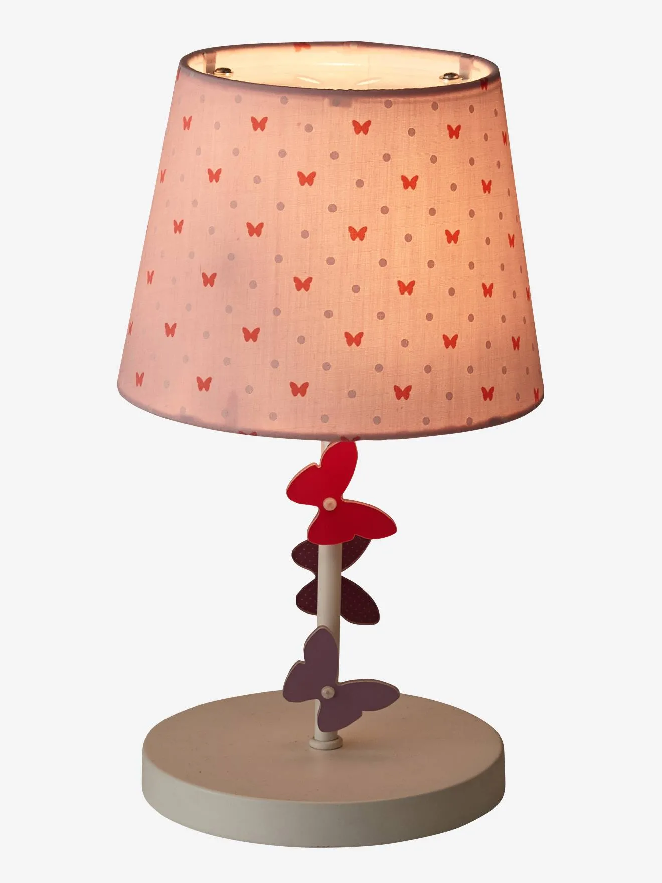 Lampe de chevet Papillons rose - Vertbaudet