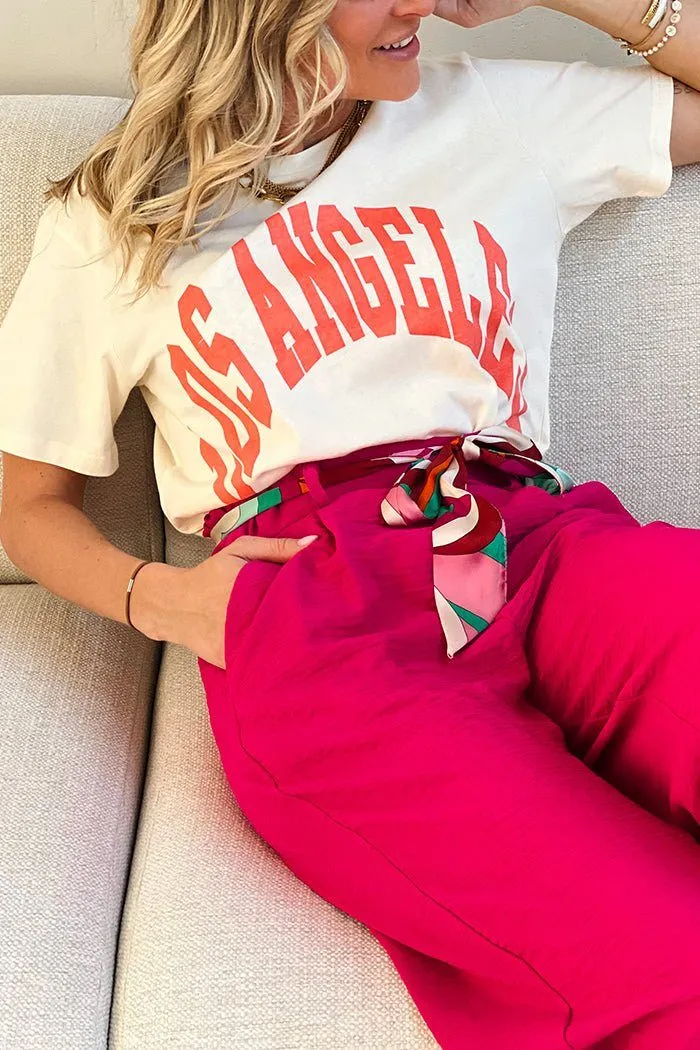 Le pantalon Agnessa fushia