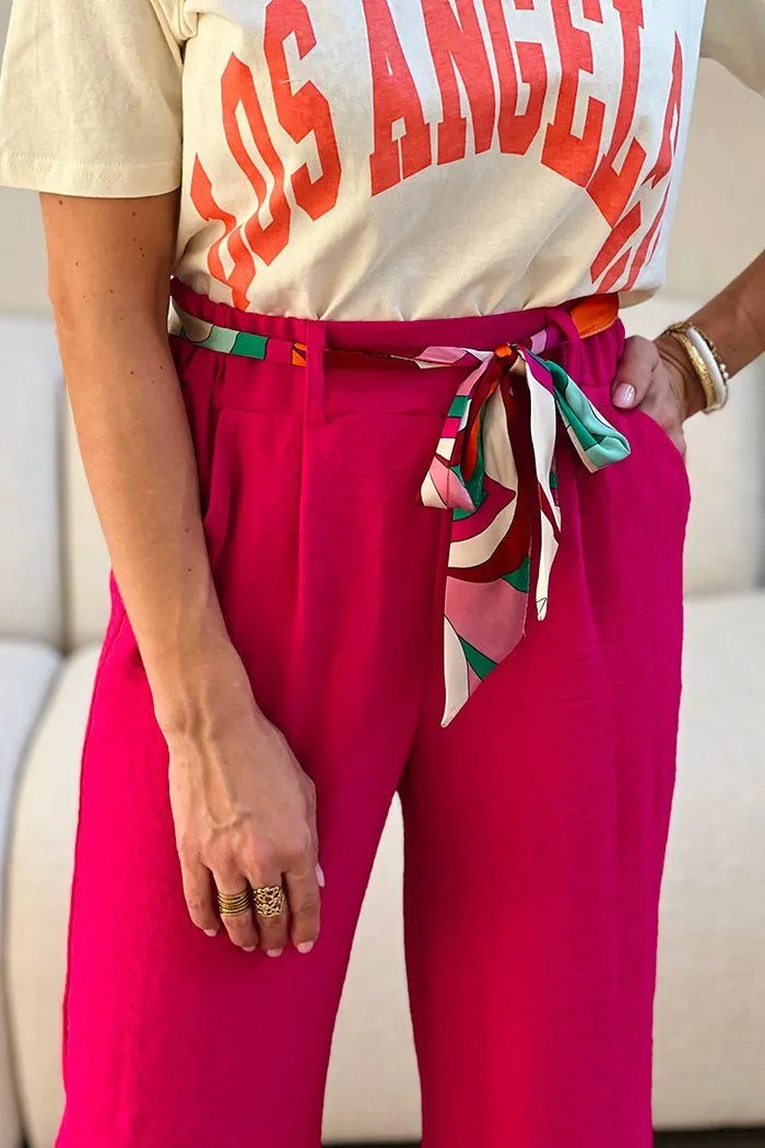 Le pantalon Agnessa fushia