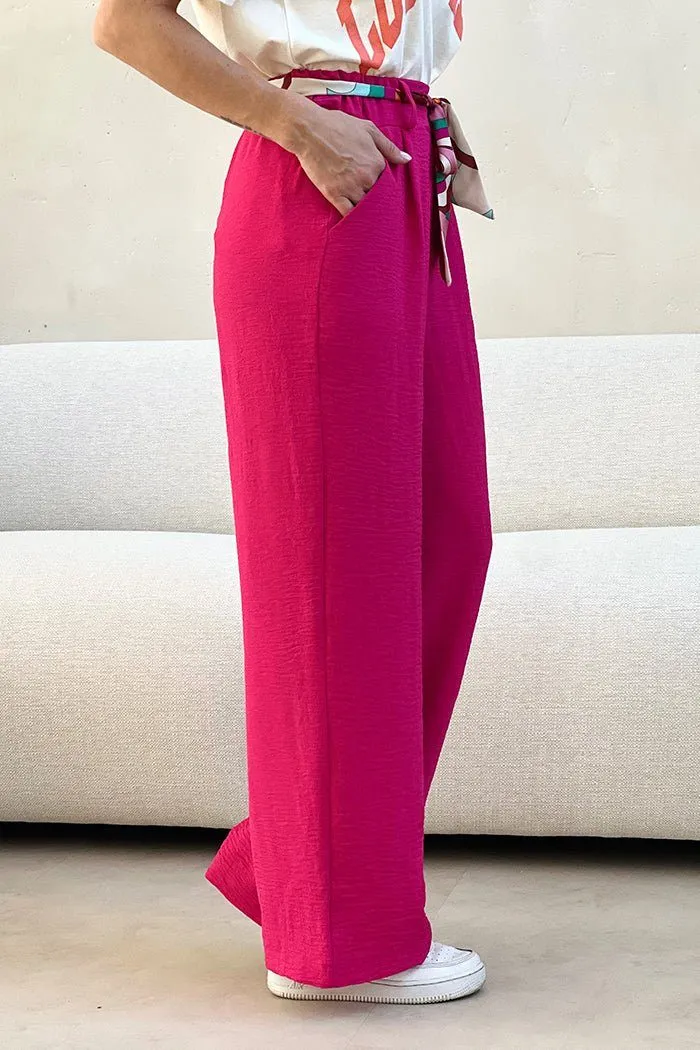 Le pantalon Agnessa fushia