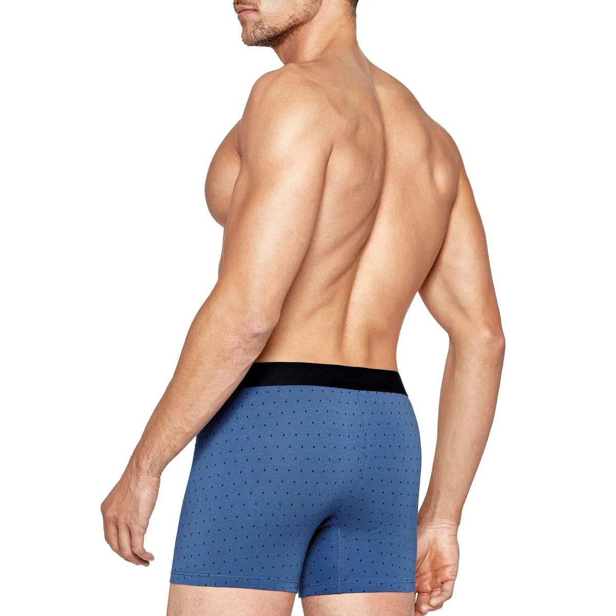 Lot de 2 boxers en coton unis et à pois bleu de la marque Eden Park