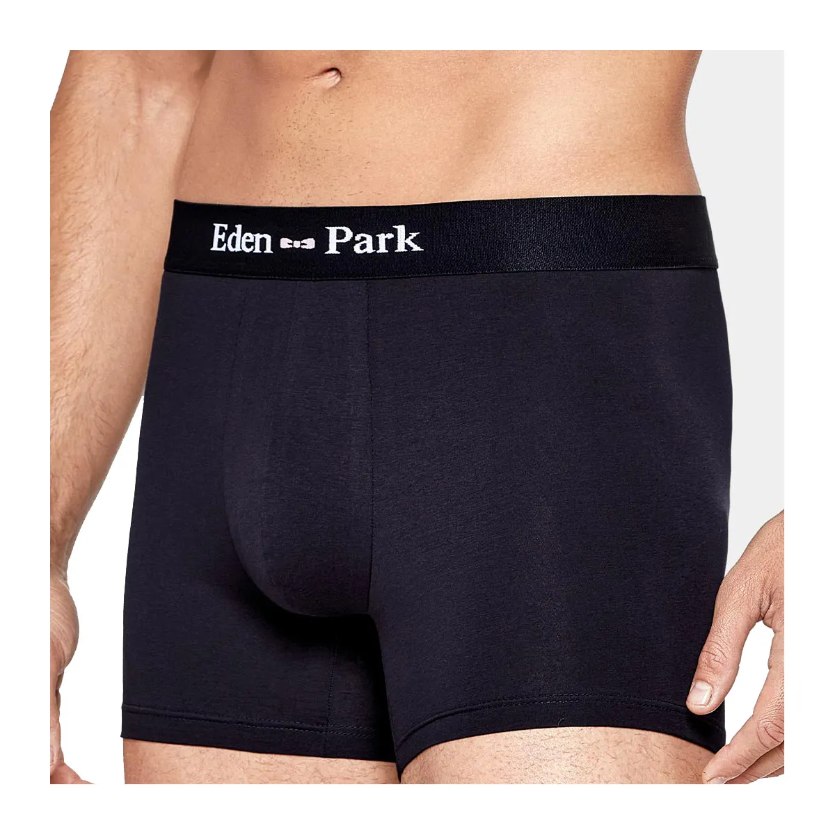 Lot de 2 boxers en coton unis et à pois de la marque Eden Park