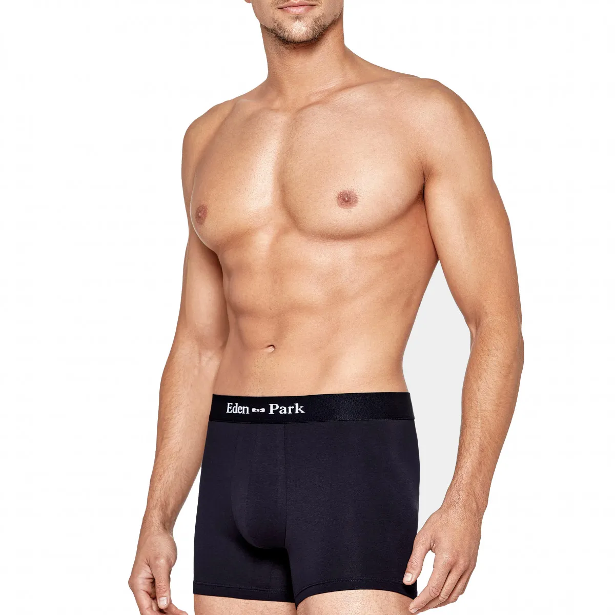 Lot de 2 boxers en coton unis et à pois de la marque Eden Park