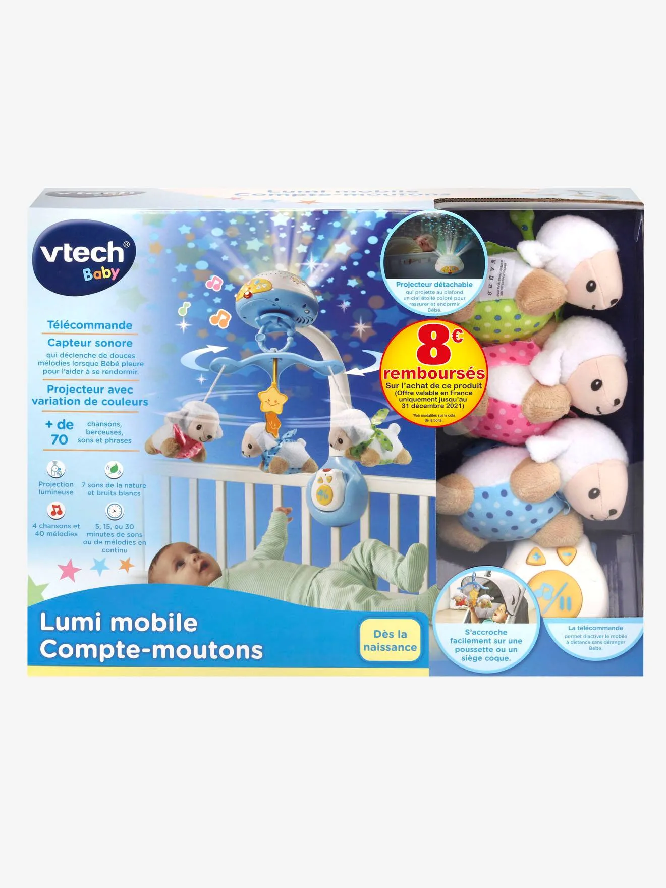 Lumi mobile compte mouton VTECH rose - Vtech