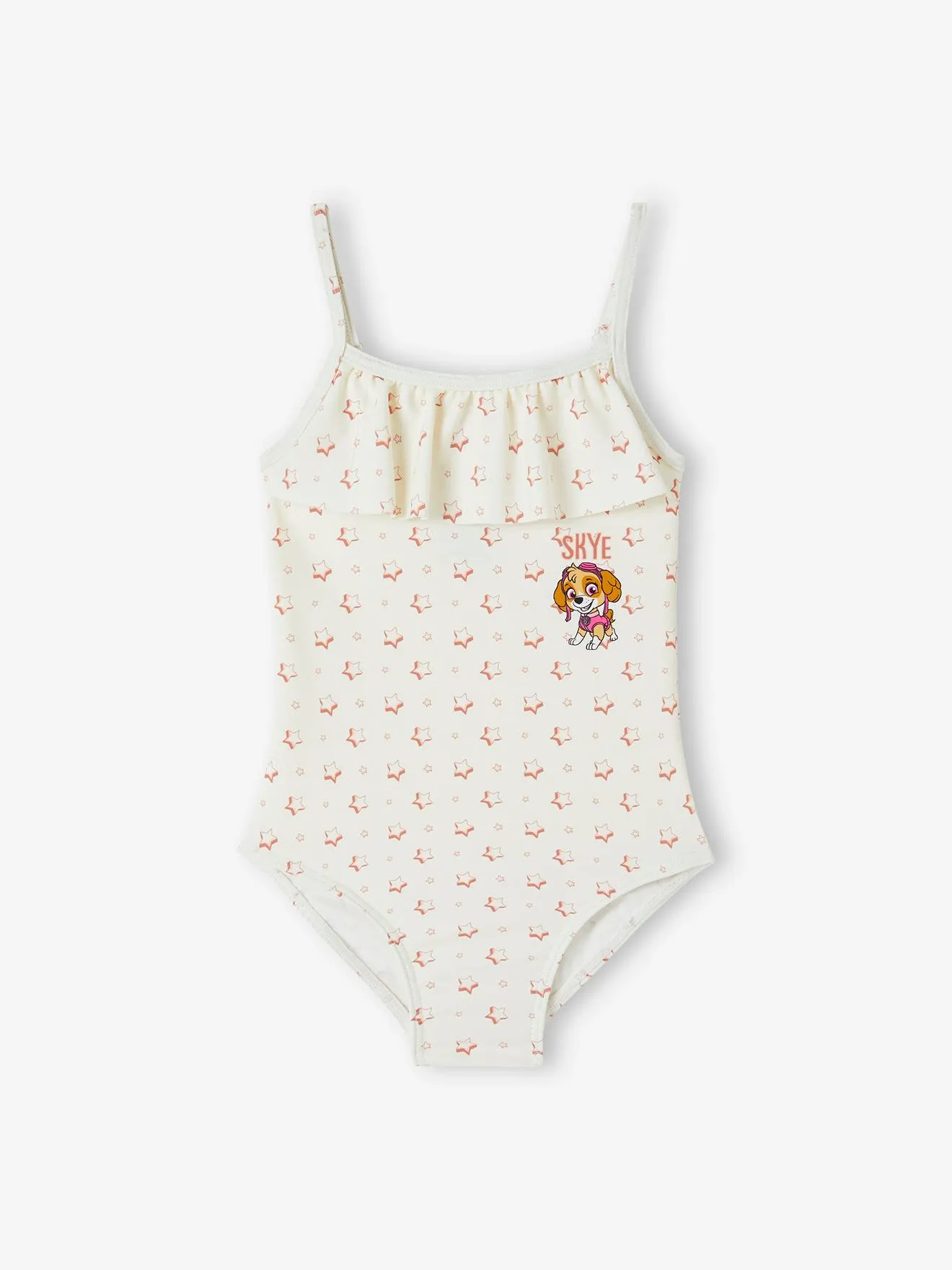 Maillot de bain 1 pièce fille Pat Patrouille® rose pâle imprimé - Pat' Patrouille