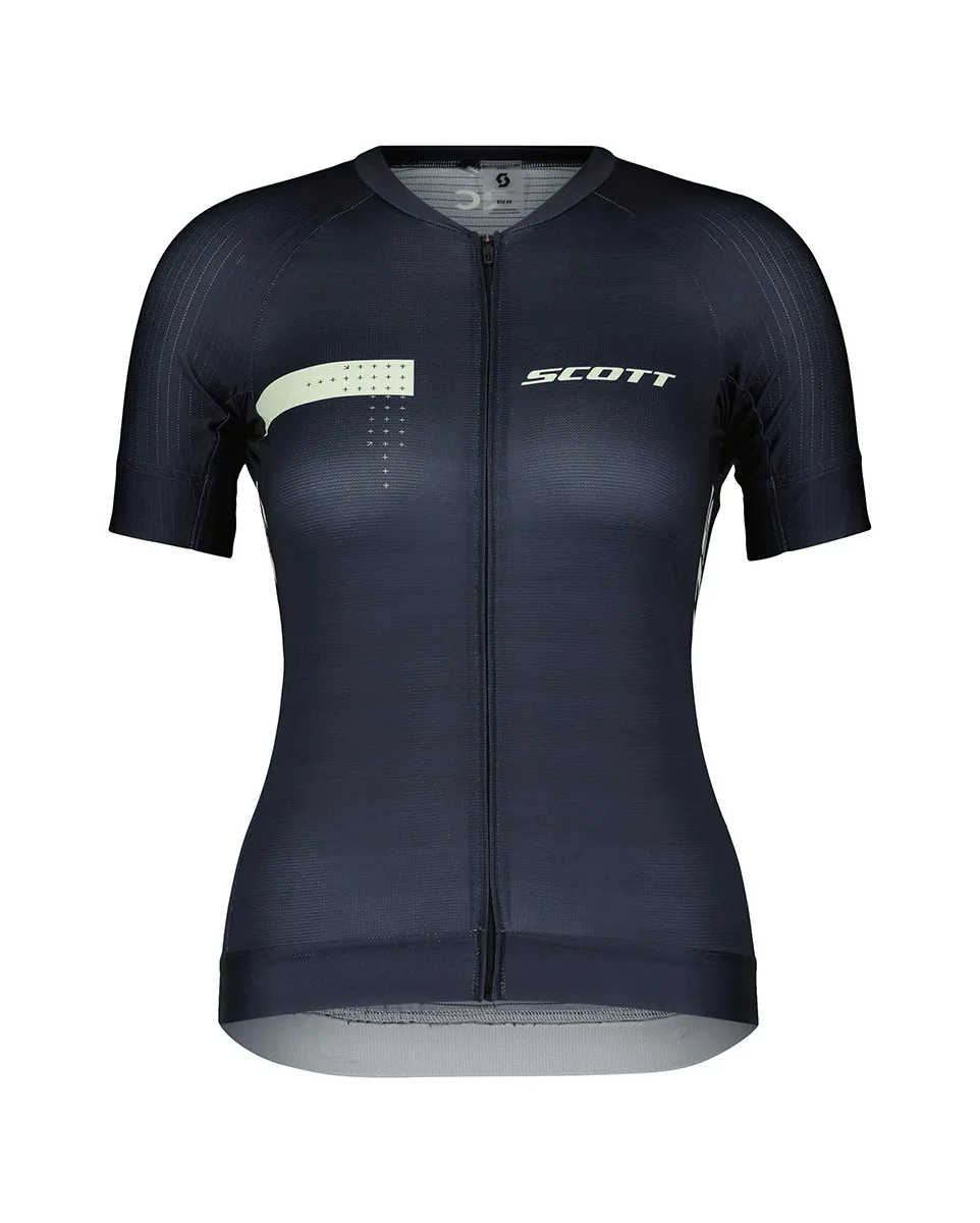 Maillot manches courtes Femme RC PRO Bleu foncé/Vert clair