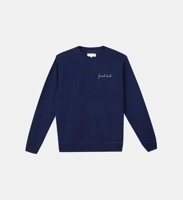 Maison Labiche Homme - Sweatshirt Charonne French Touch Navy - Bleu marine