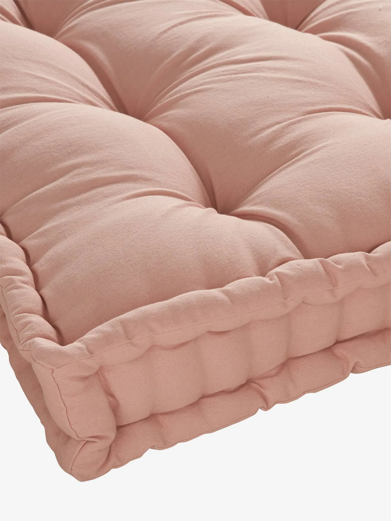 Matelas de sol style futon rose poudré - Vertbaudet