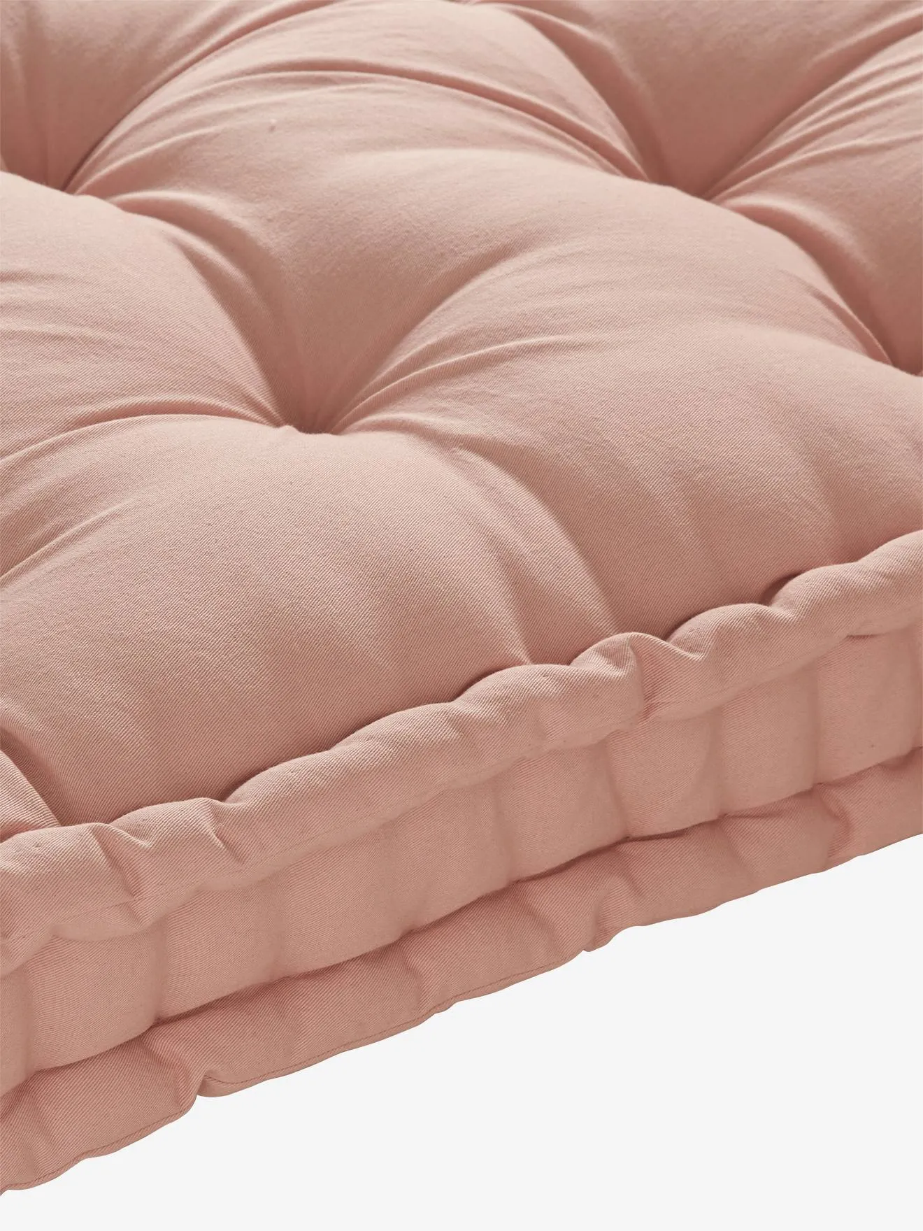 Matelas de sol style futon rose poudré - Vertbaudet