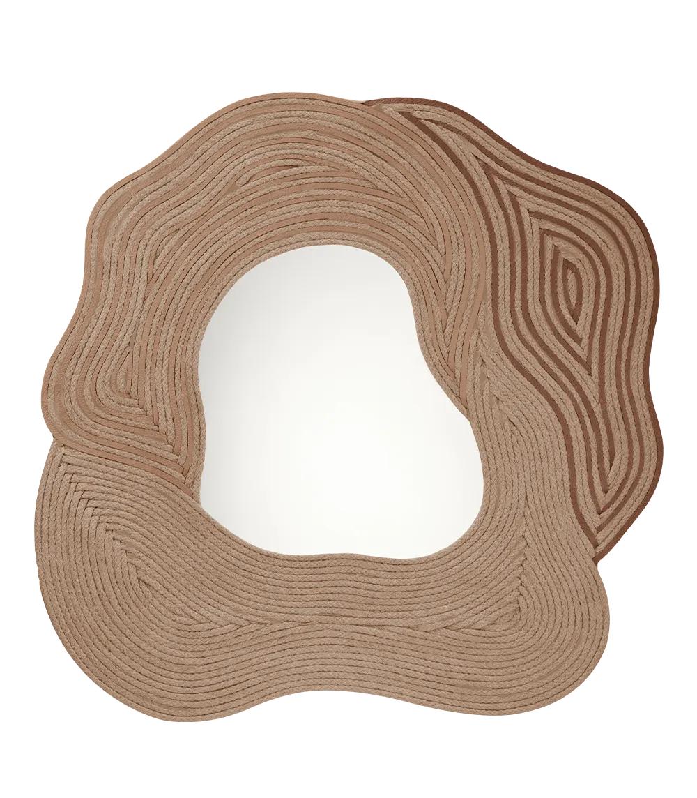 Miroir Oco - Camel Grainé