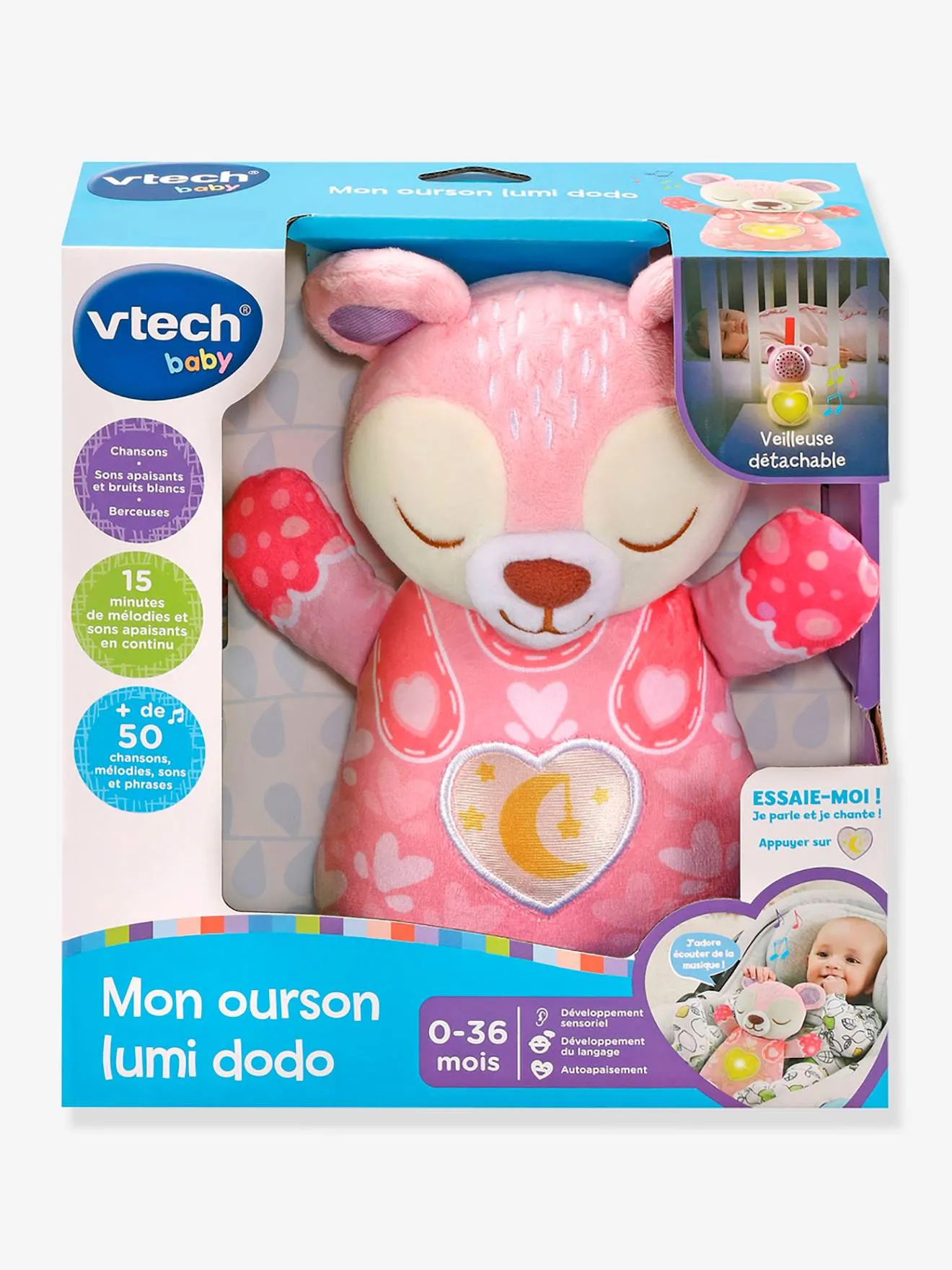 Mon Ourson Lumi dodo - VTECH rose - Vtech