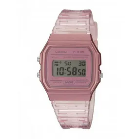 Montre Femme Casio BASIC VINTAGE F-91WS-4EF - Bracelet Résine Rose Casio - Montre Homme sur MenCorner