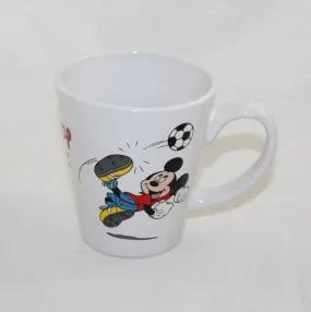 Mug Mickey Mouse DISNEY foot Mickey footballeur céramique blanc 11 cm