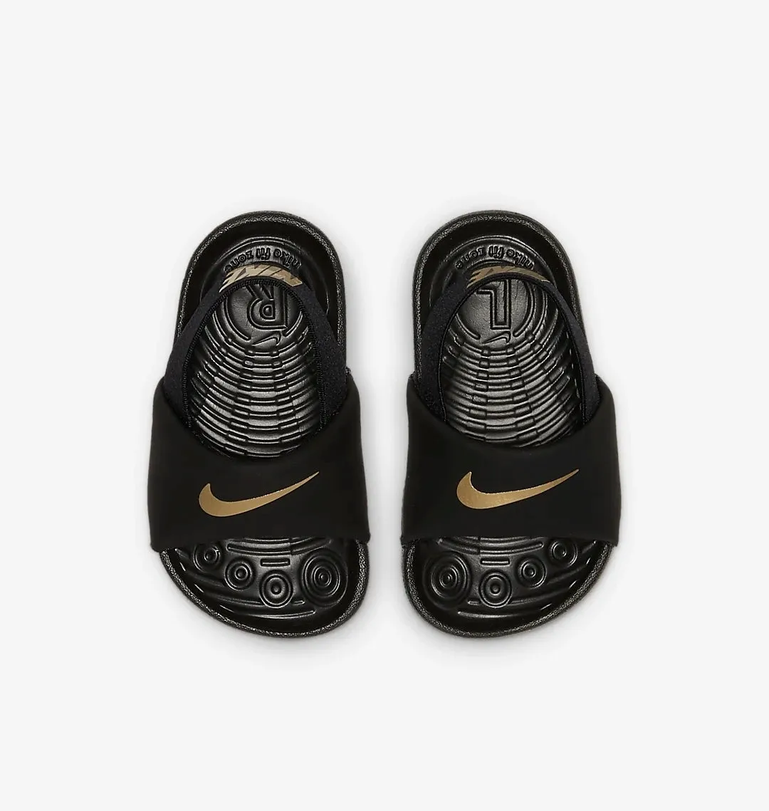 Nike sandales Kawa slides bébé Black/Gold TD