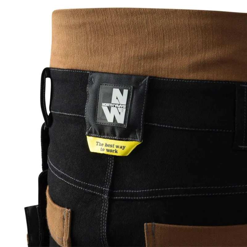 Pantalon de travail Vicente noir/camel - Nine Worths by North Ways