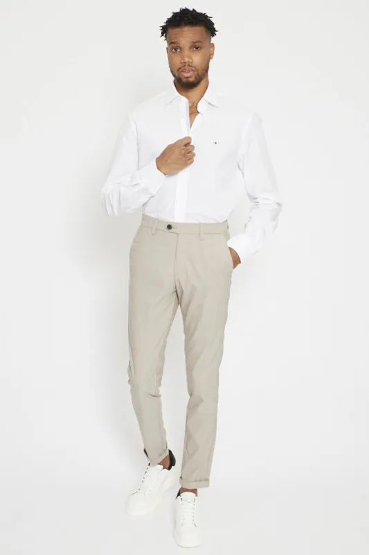 Pantalon habillé beige