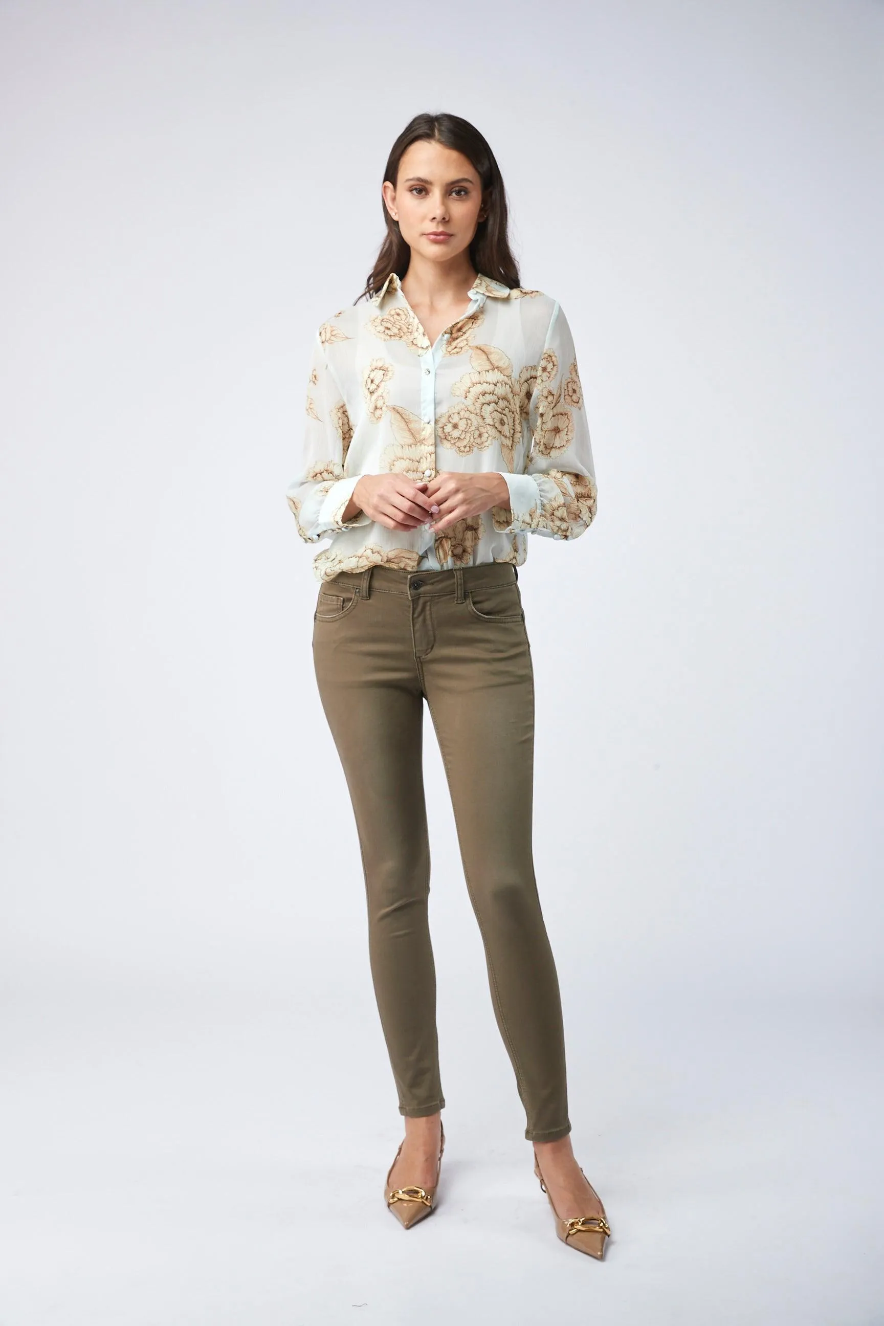 Pantalon slim little push - Aube