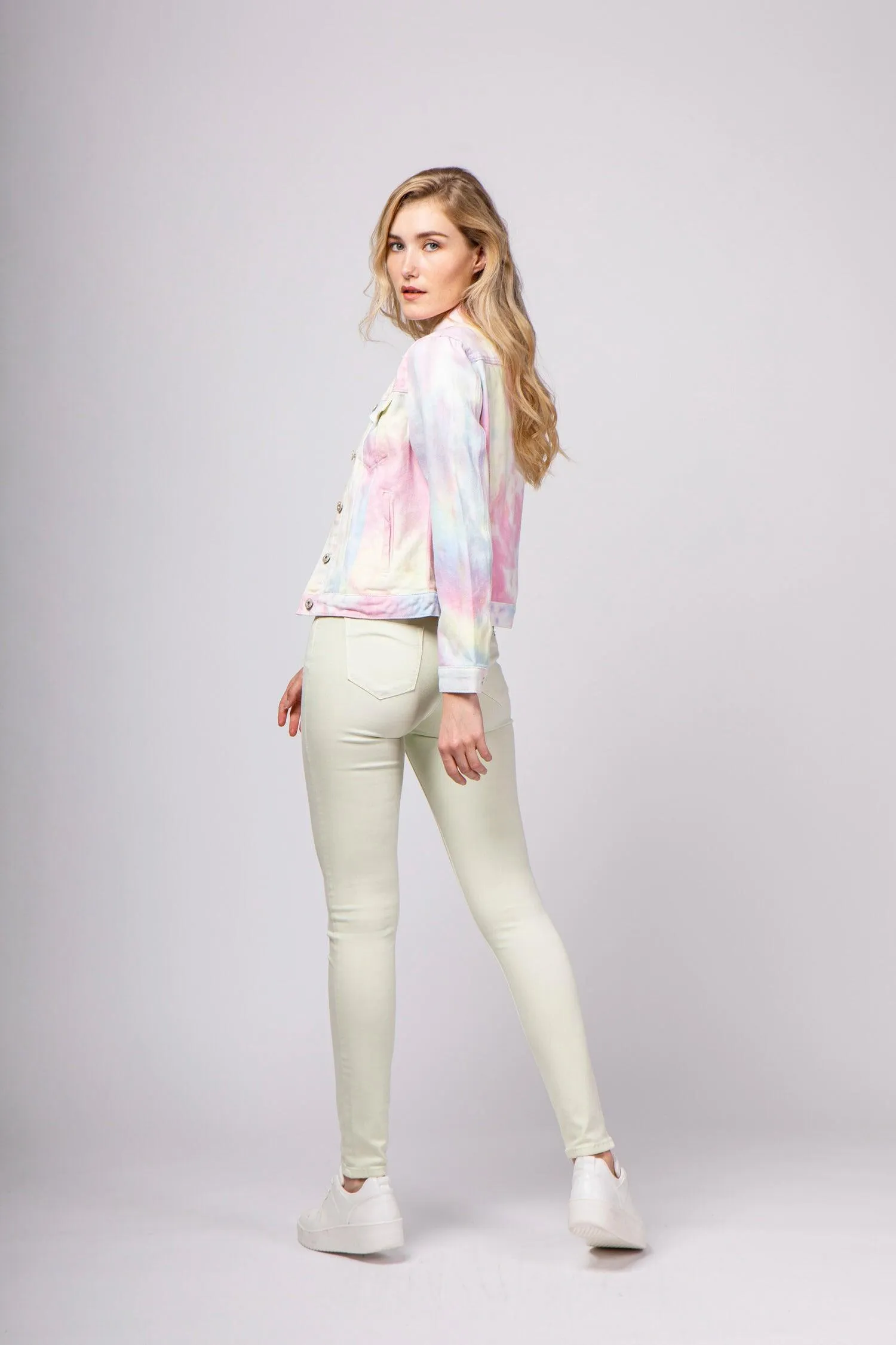 Pantalon taille haute - Solaria sky