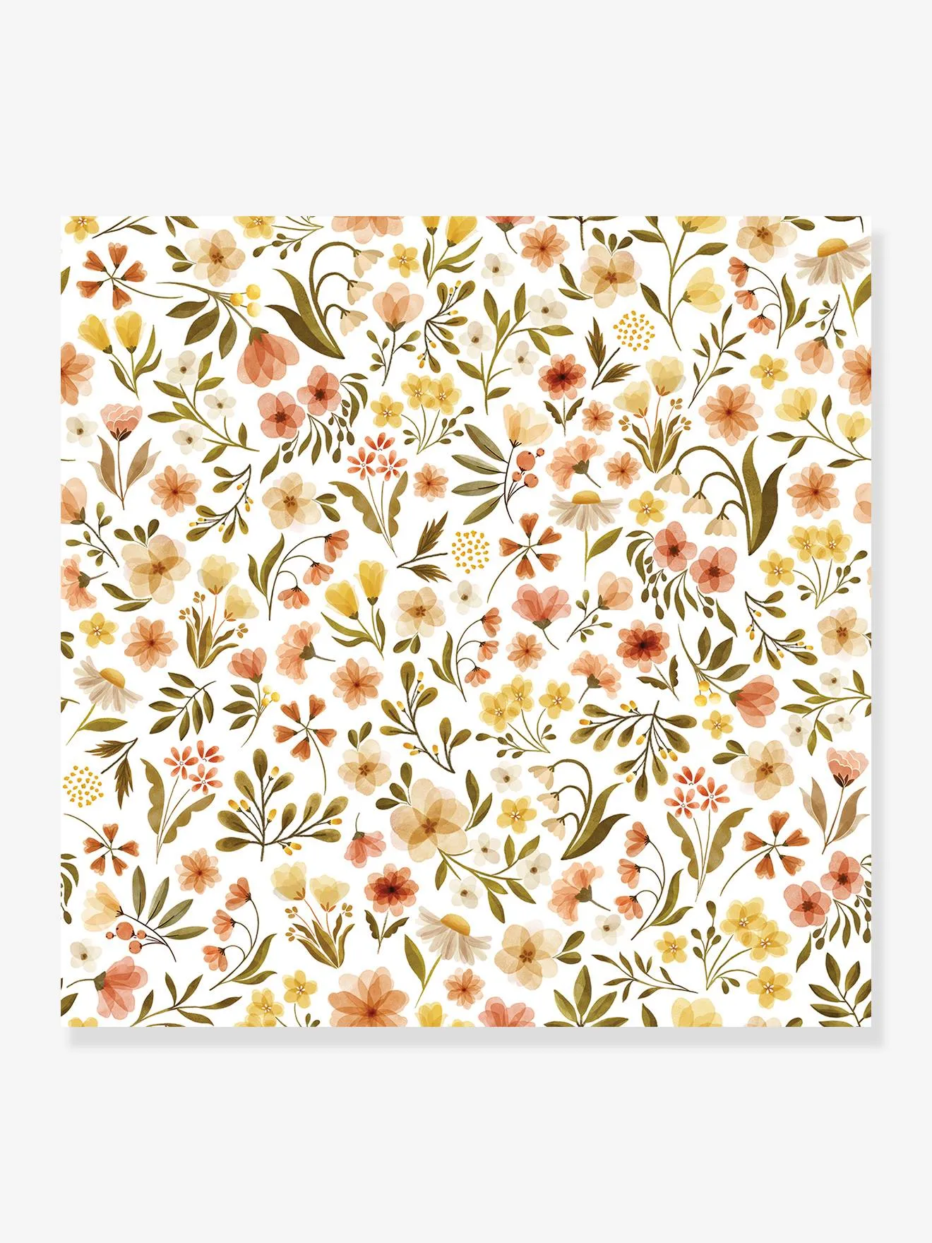 Papier peint Fleurs Champêtre Felidae LILIPINSO rose nude - Lilipinso