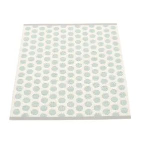 Pappelina Pappelina Of Sweden Noa Design Washable Sustainable Rug 70x90cm In Pale Turquoise  &  Vanilla - Trouva