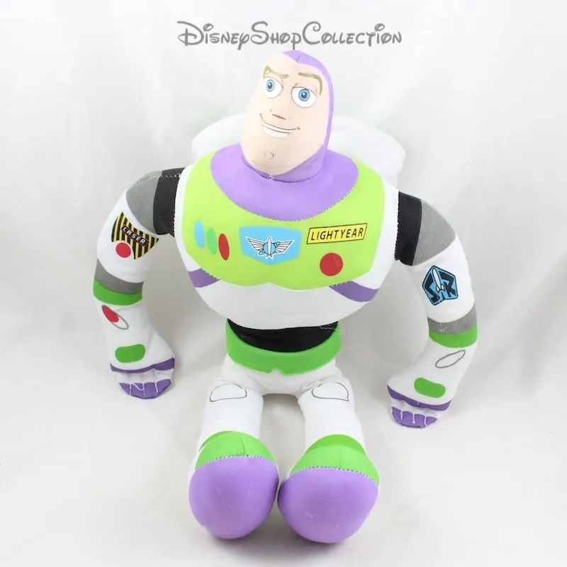 Peluche Buzz l\\\'éclair DISNEY Toy Story blanc vert 45 cm