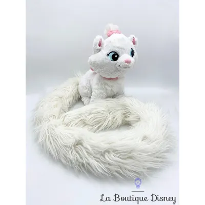 Peluche Marie Les Aristochats Disney Parks 2016 Disneyland Paris chat blanc long tail longue queue