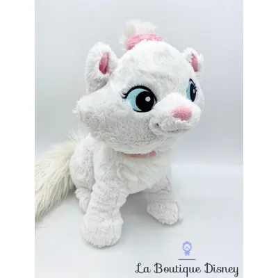 Peluche Marie Les Aristochats Disney Parks 2016 Disneyland Paris chat blanc long tail longue queue