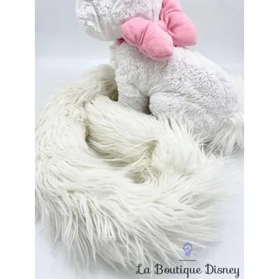 Peluche Marie Les Aristochats Disney Parks 2016 Disneyland Paris chat blanc long tail longue queue