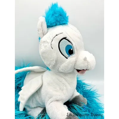 Peluche Pegase Long Tail Hercule Disney Parks 2018 Disneyland cheval blanc bleu longue queue