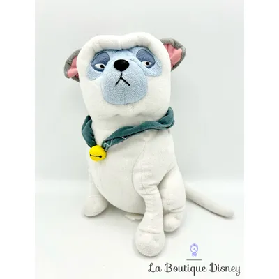 Peluche Percy chien Pocahontas Disneyland Paris Disney blanc 25 cm