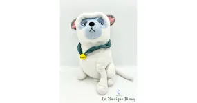 Peluche Percy chien Pocahontas Disneyland Paris Disney blanc 25 cm