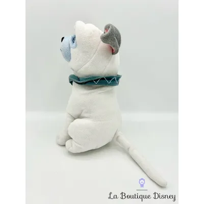 Peluche Percy chien Pocahontas Disneyland Paris Disney blanc 25 cm