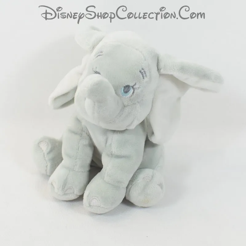 Peluche éléphant Dumbo DISNEY STORE blanc gris Disney Baby 14 cm