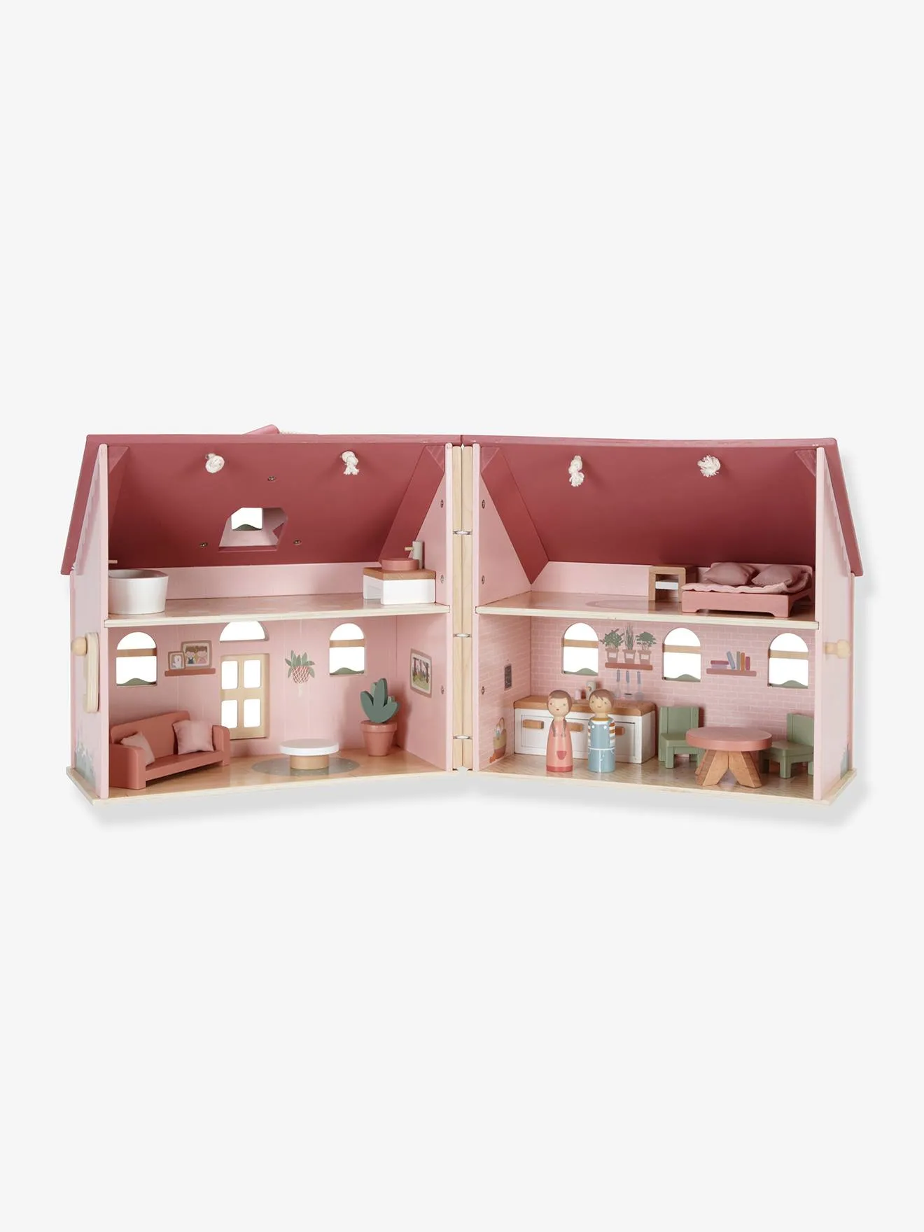 Petite Maison de poupée en bois - LITTLE DUTCH rose - Little Dutch