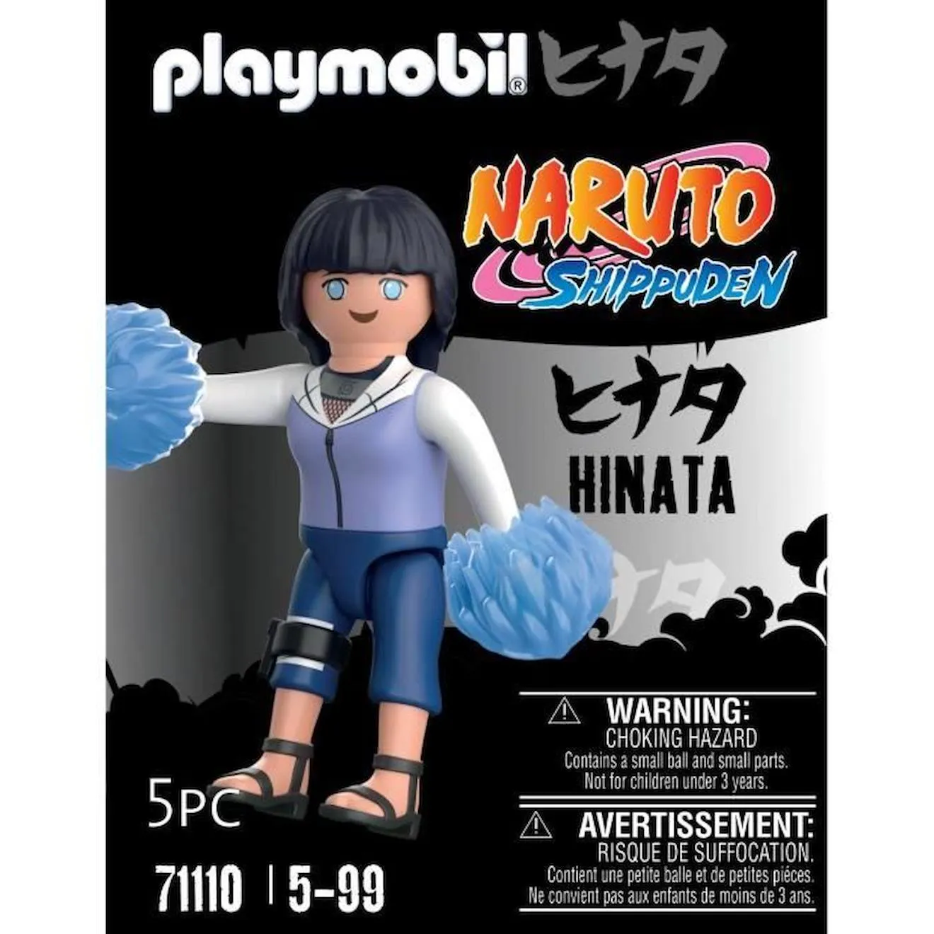 PLAYMOBIL - Naruto Shippuden - Hinata - Figurine de ninja avec accessoires bleu - Playmobil