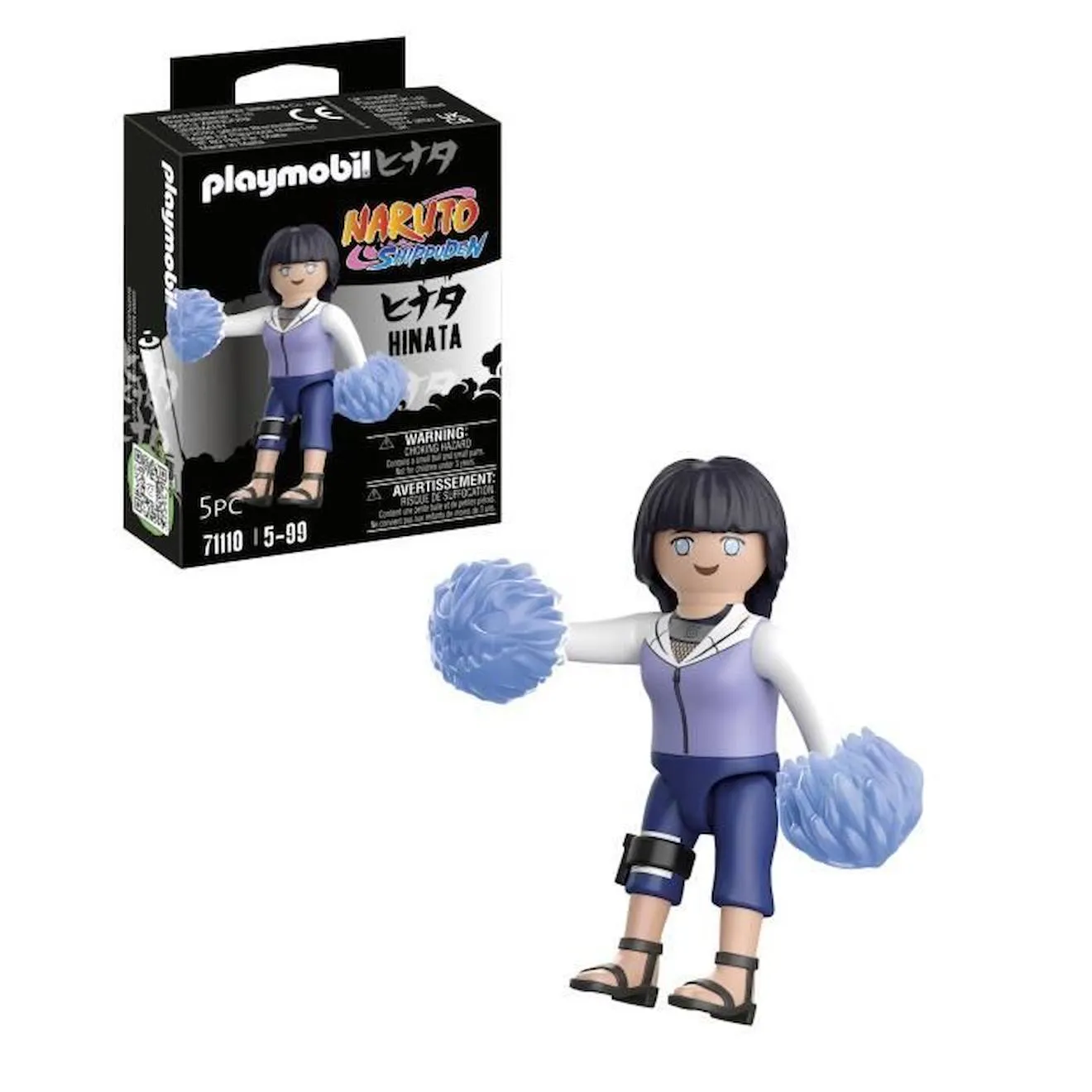 PLAYMOBIL - Naruto Shippuden - Hinata - Figurine de ninja avec accessoires bleu - Playmobil