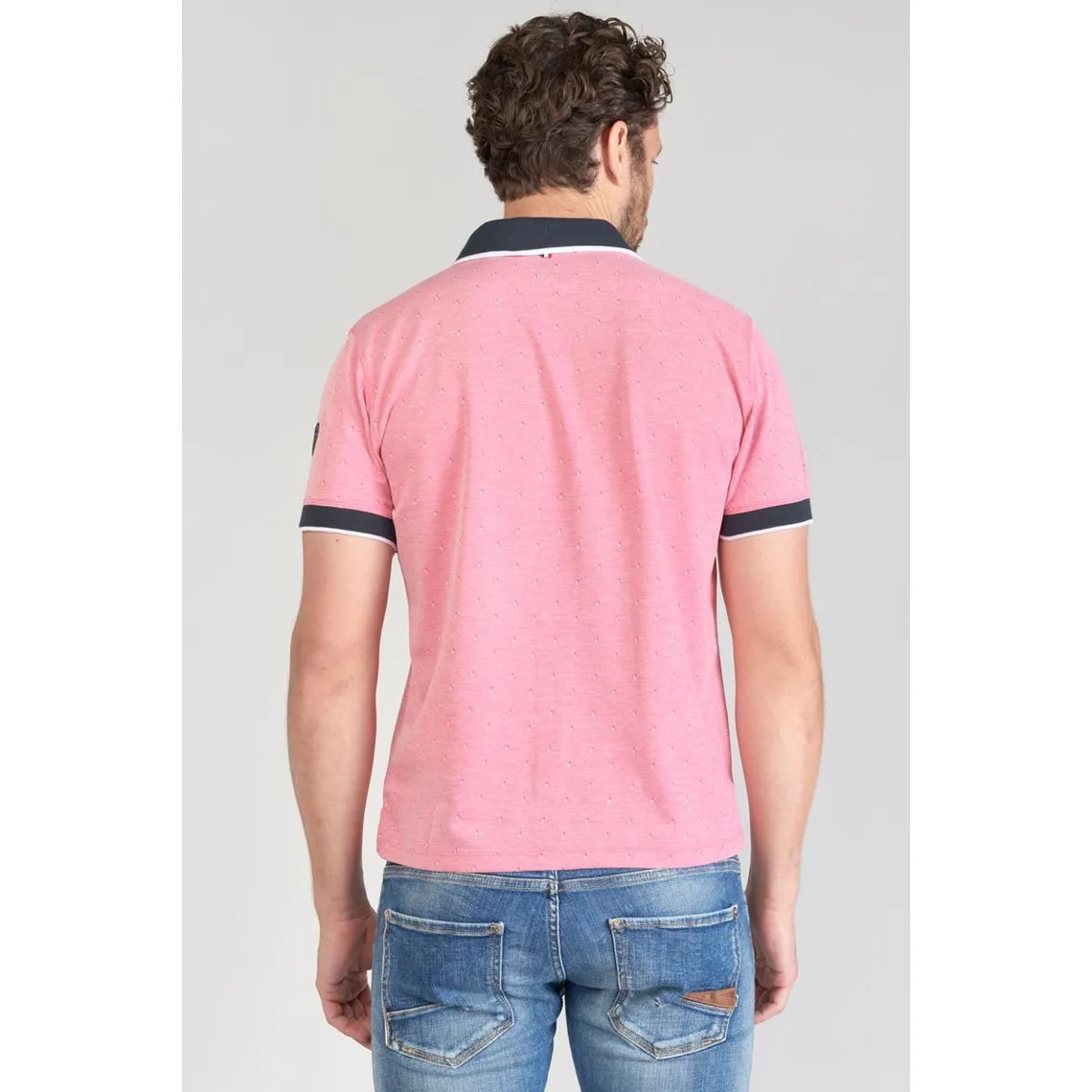 Polo NOVIL rose en coton Le Temps des Cerises - Maillot de corps Homme sur MenCorner