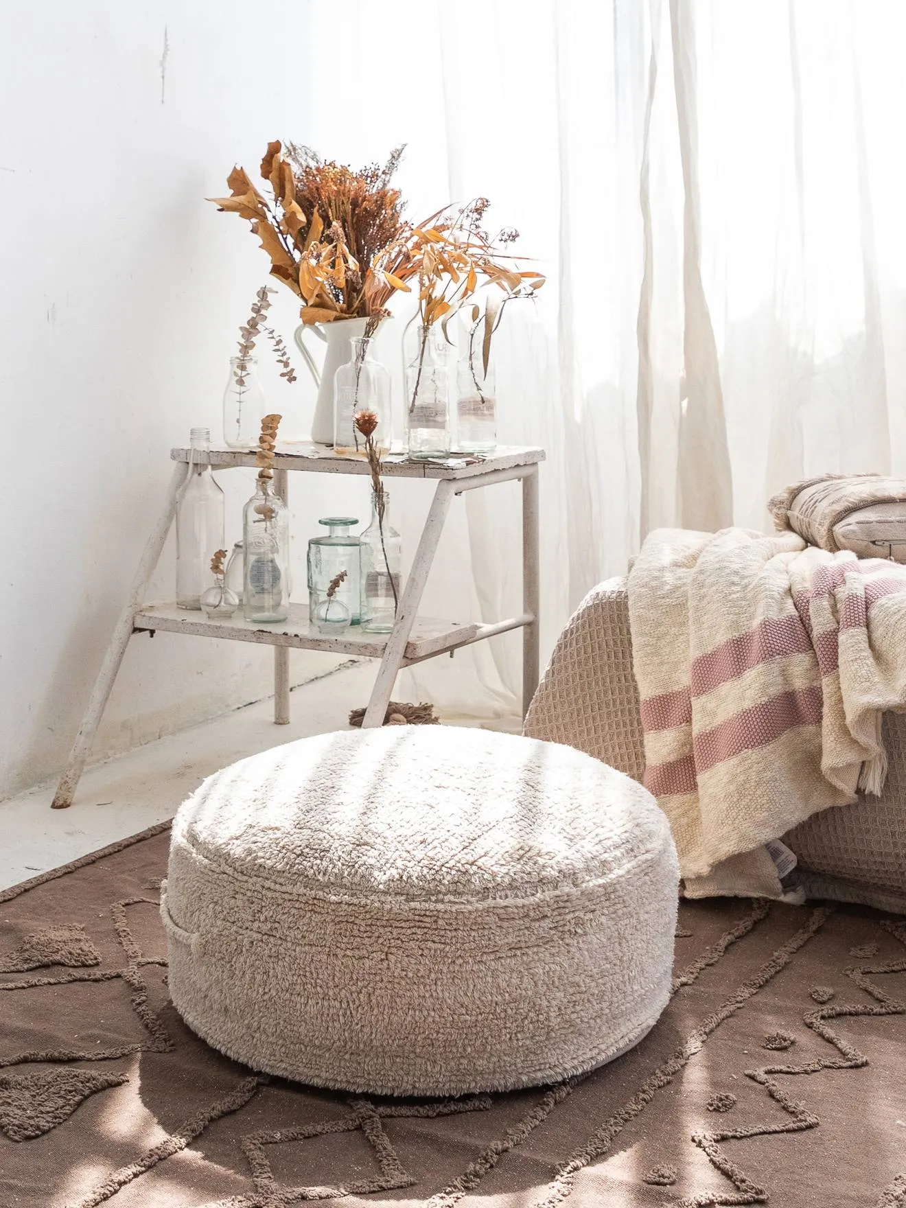 Pouf chill - LORENA CANALS vieux rose - Lorena Canals