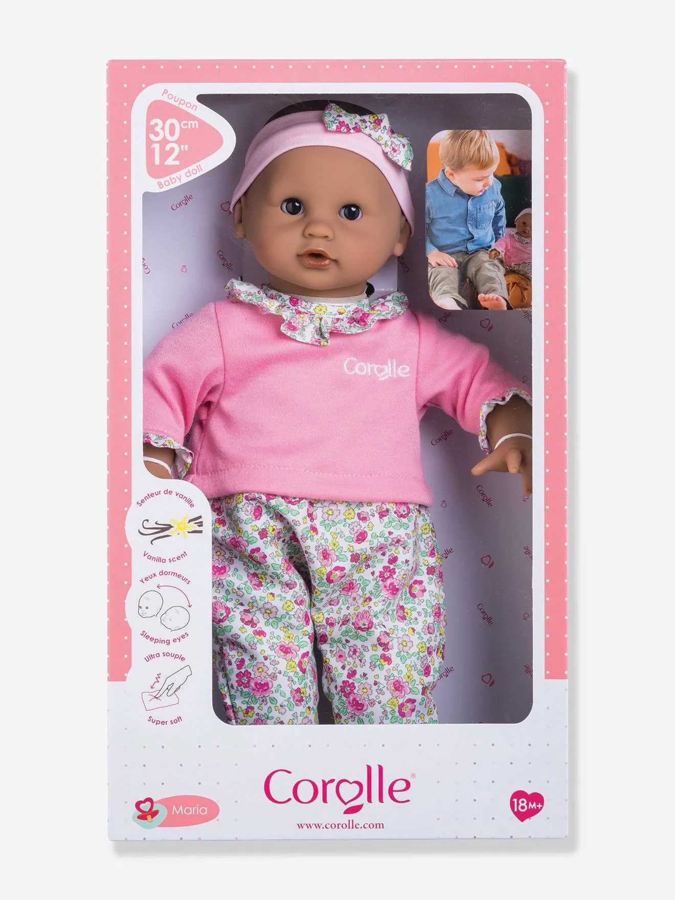 Poupée Bébé câlin Maria COROLLE rose bonbon - Corolle