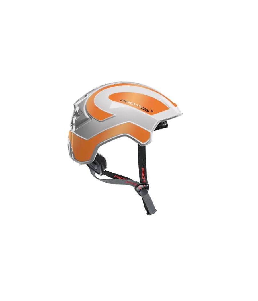 Protos Integral Climber - Bicolore blanc-orange réfléchissant