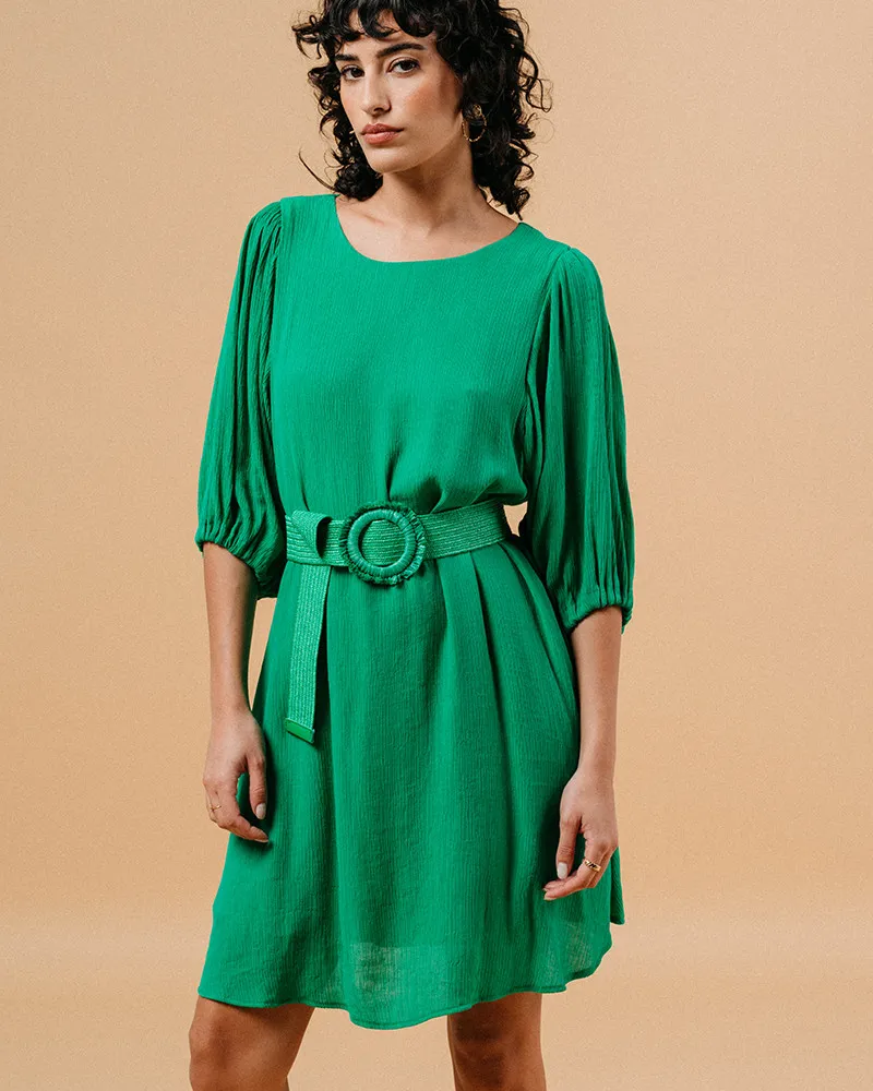 ROBE COURTE VERT MELISSA