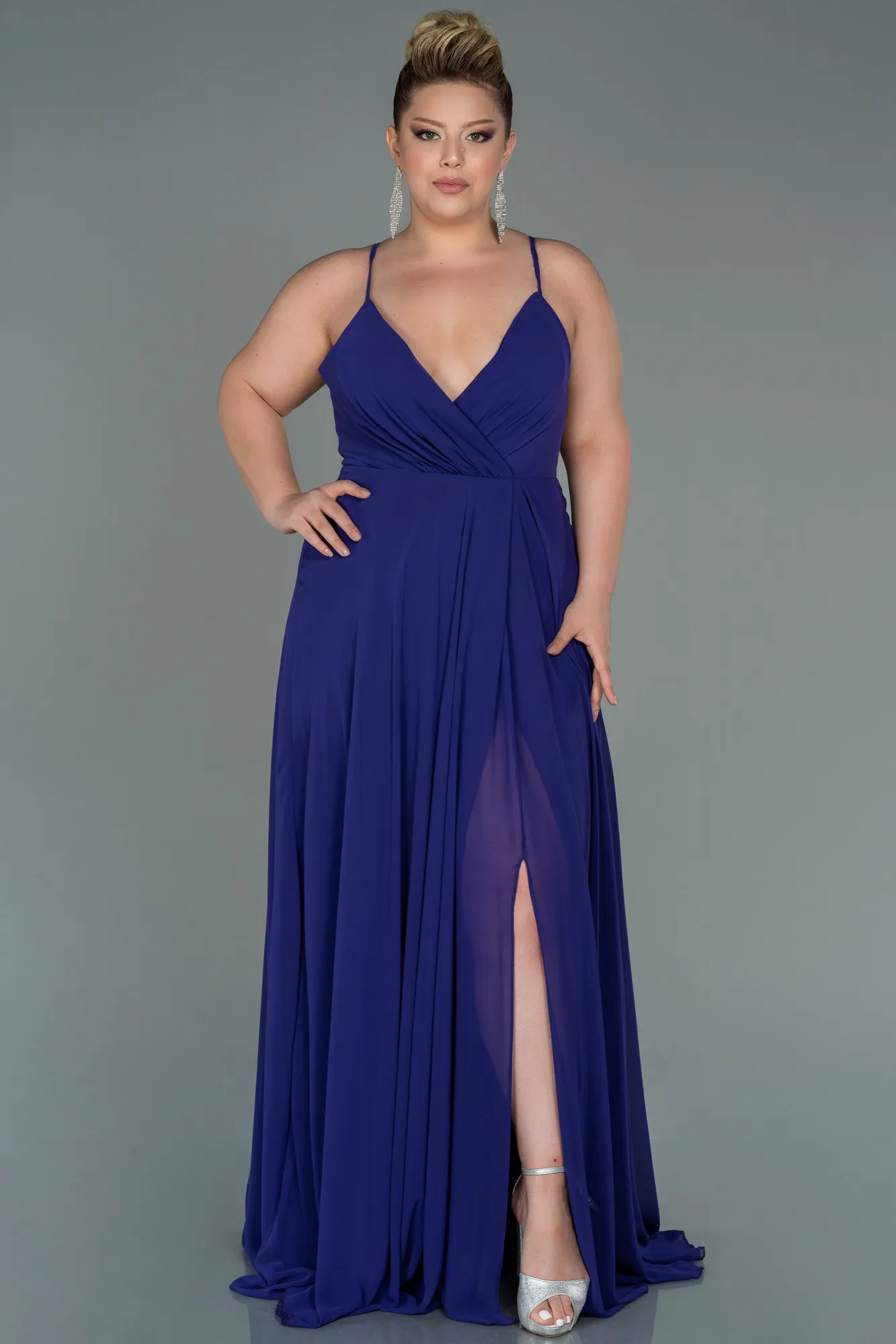 Robe De Soirée Grande Taille Longue Turquoise ABU1324