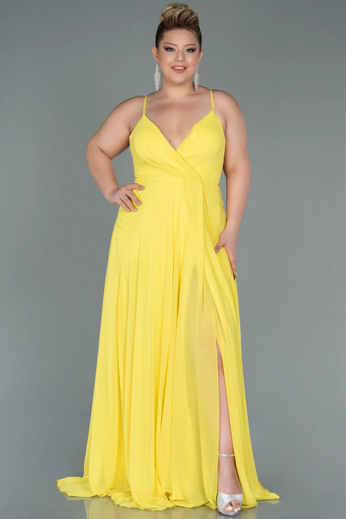 Robe De Soirée Grande Taille Longue Turquoise ABU1324