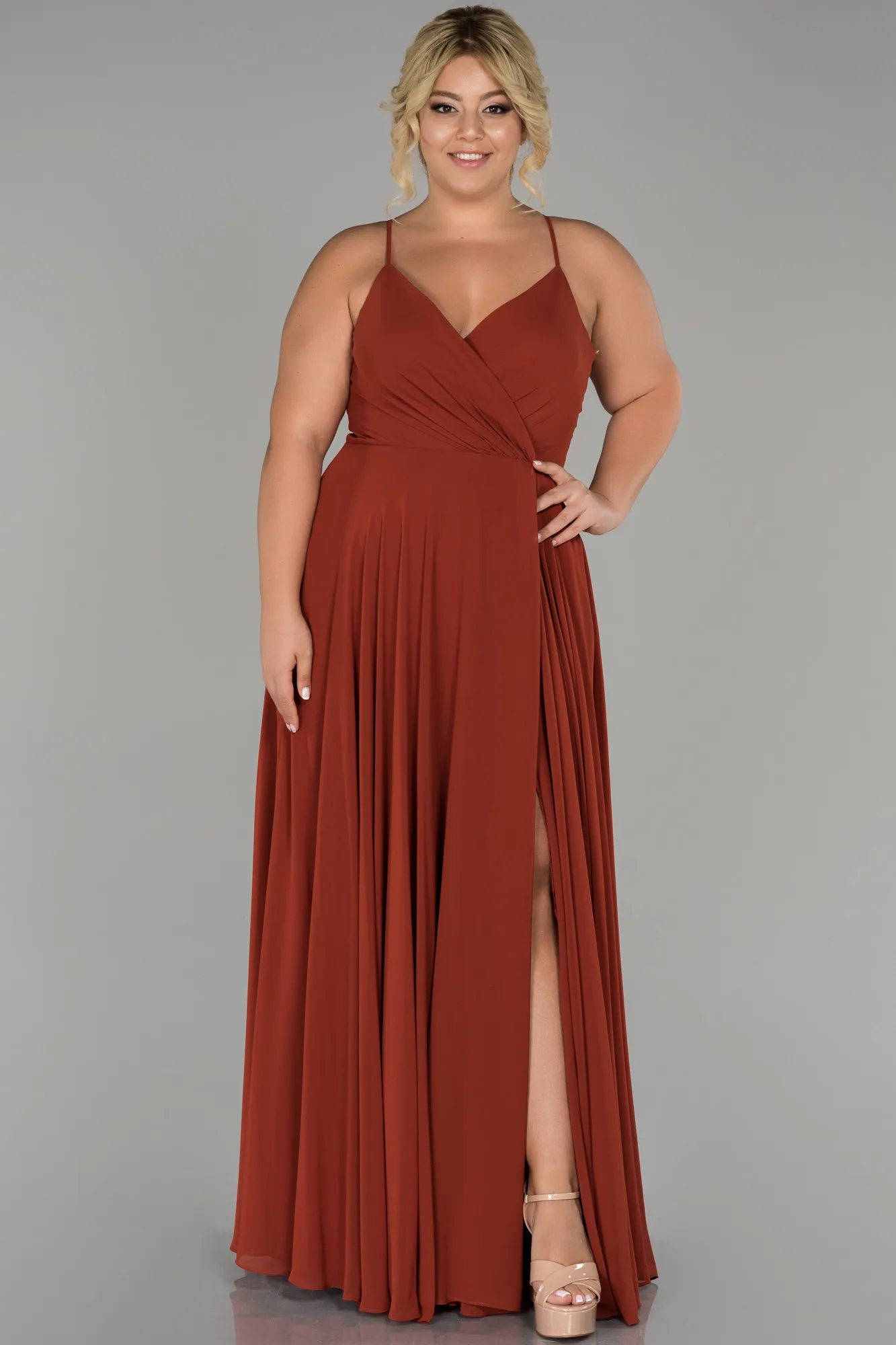 Robe De Soirée Grande Taille Longue Turquoise ABU1324