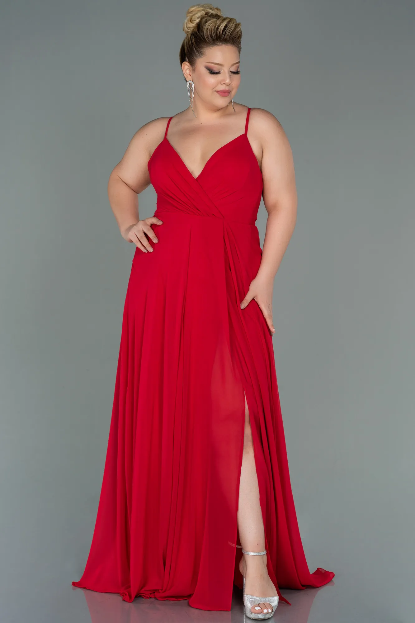 Robe De Soirée Grande Taille Longue Turquoise ABU1324