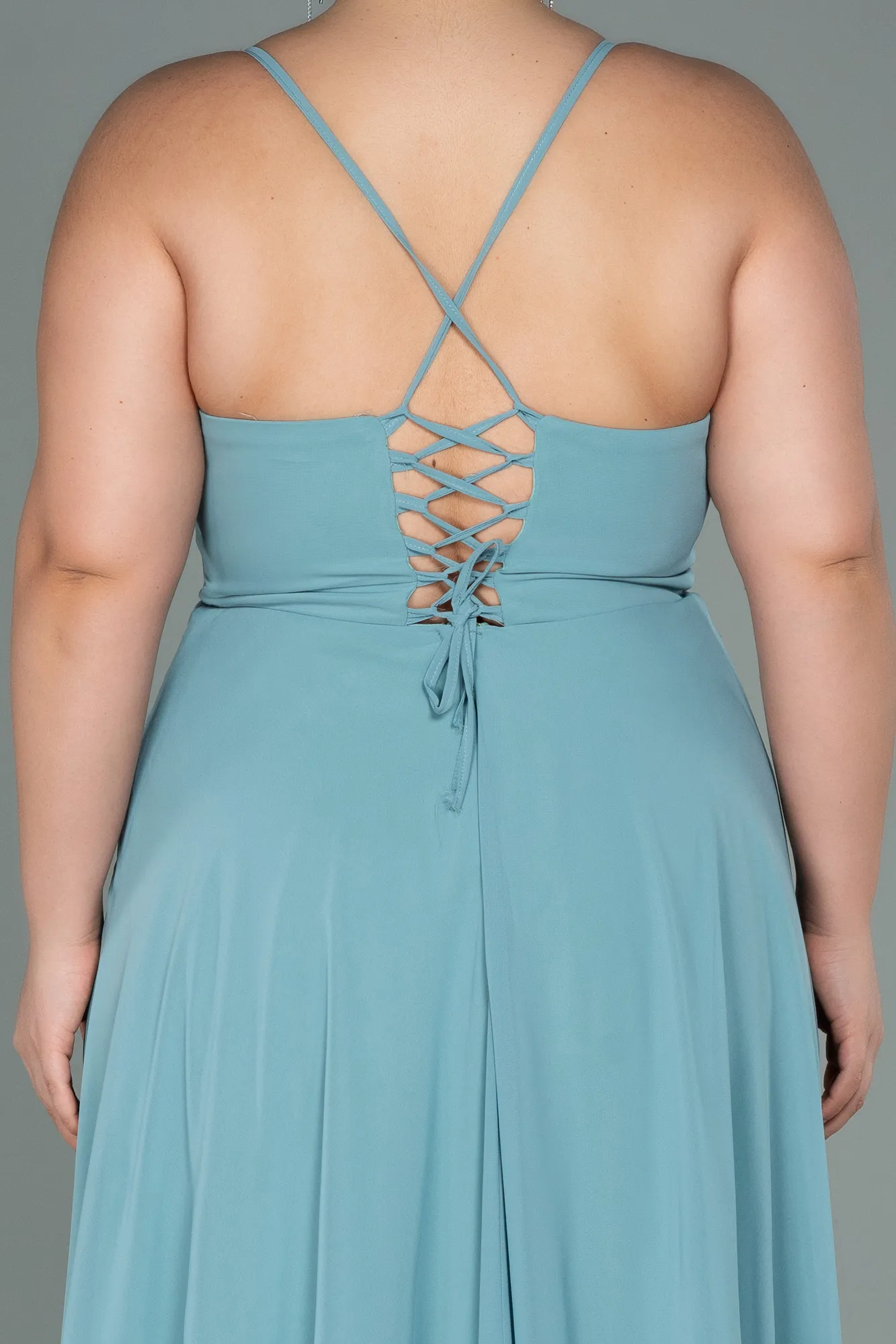 Robe De Soirée Grande Taille Longue Turquoise ABU1324