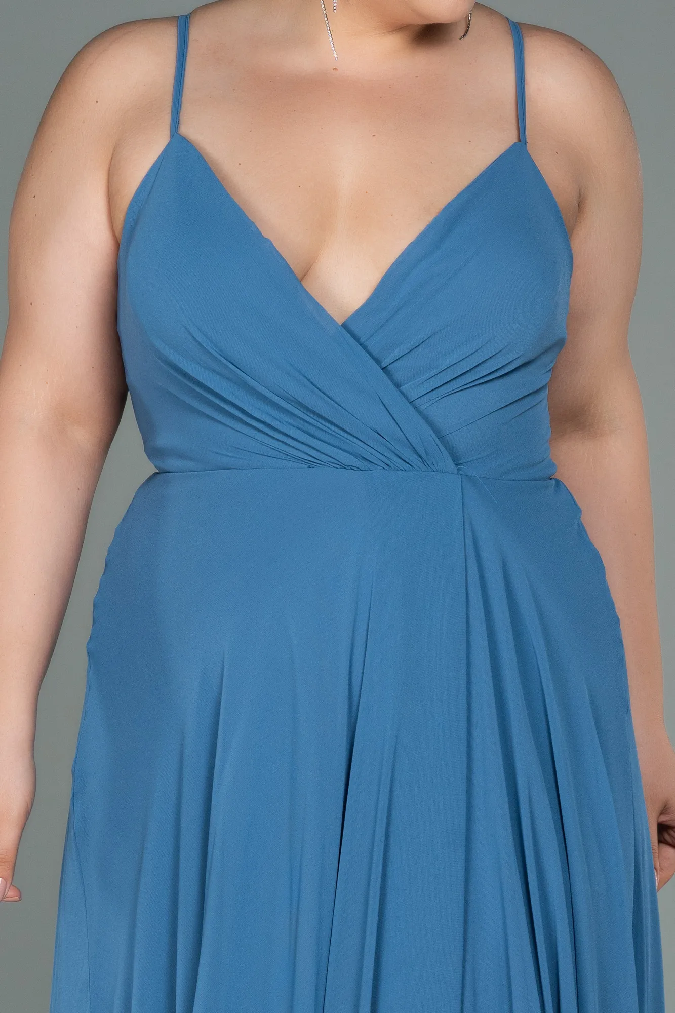 Robe De Soirée Grande Taille Longue Turquoise ABU1324