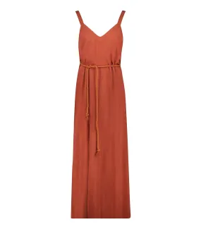 Robe longue Palma de Mallorca Terracotta Maison Saint Julien - Jane de Boy