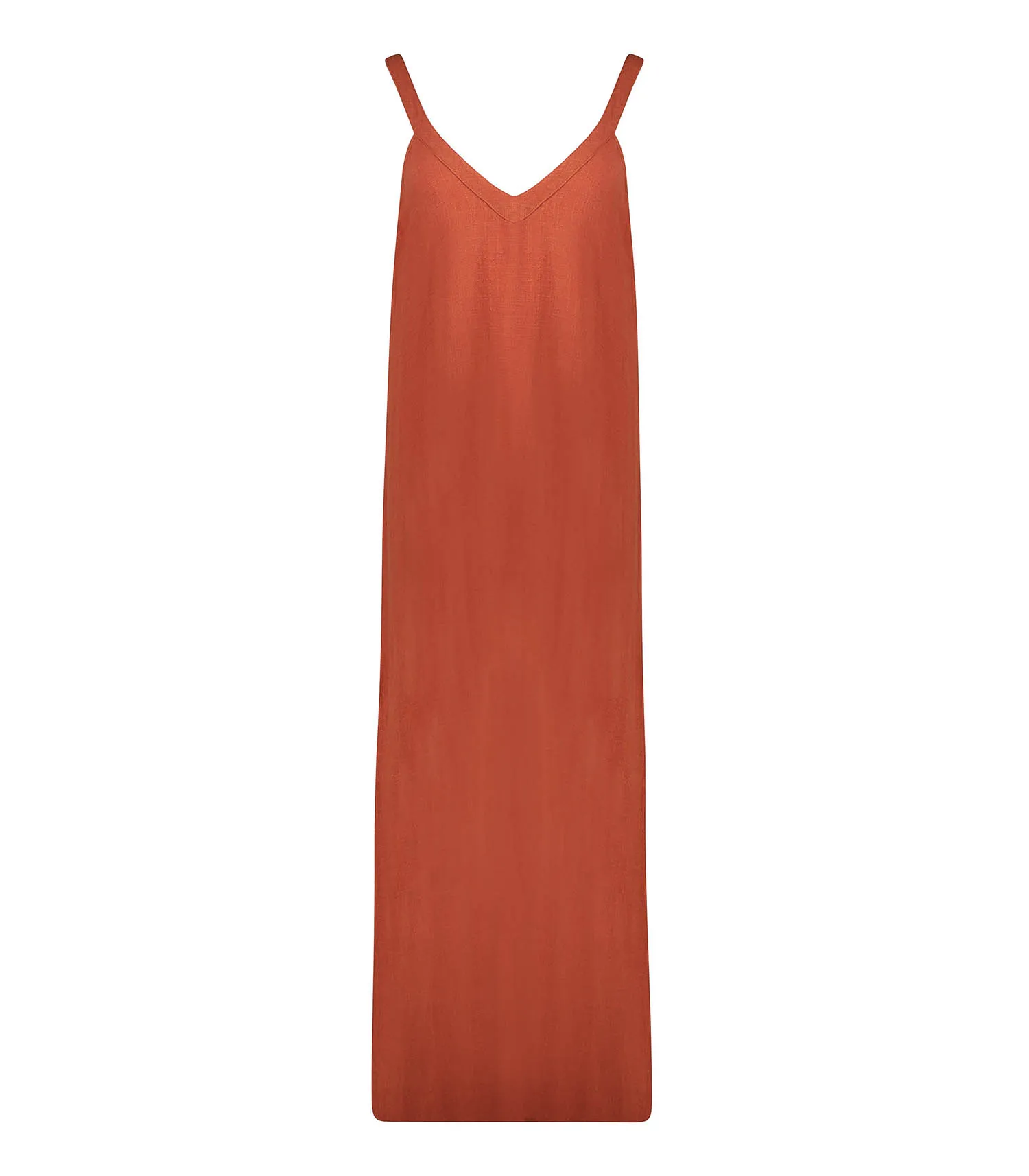 Robe longue Palma de Mallorca Terracotta Maison Saint Julien - Jane de Boy